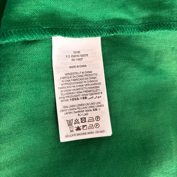 Boden linen maxi dress in emerald green - Picture 2 of 5
